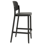 BANCO COLOS PIAZZA 3A | Banco Alto para Barra Libre Bar Hotel Restaurante | 75 cm | Diseño Vintage Minimalista | Resistente Rayos UV | Interior + Exterior - PIAZZA 3A - Colos - NOGAL BEAT - Bancos