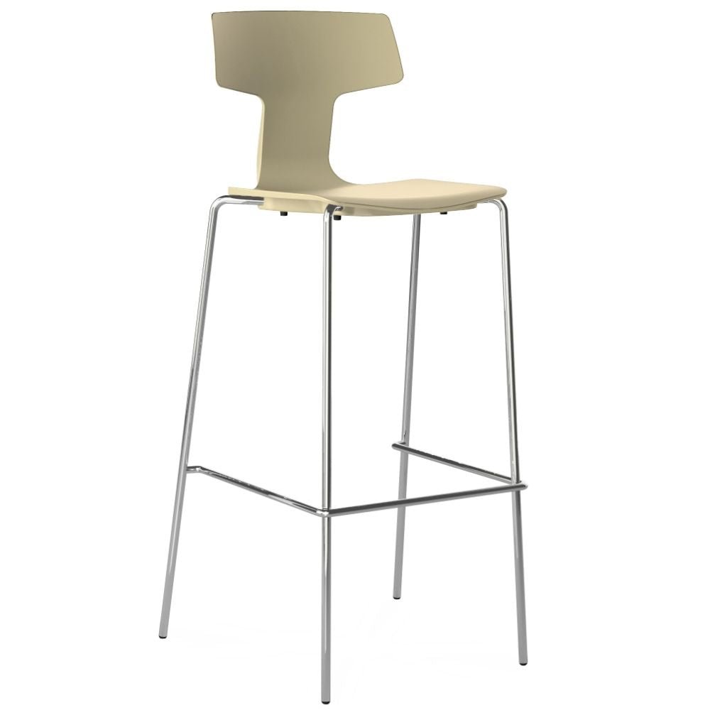 BANCO COLOS SPLIT 3B | Banco para Bar Restaurante Cafetería | 65 cm | Varios Colores | Resistente Rayos UV | Interior + Exterior - SPLIT 3B - Colos - NOGAL BEAT - Bancos