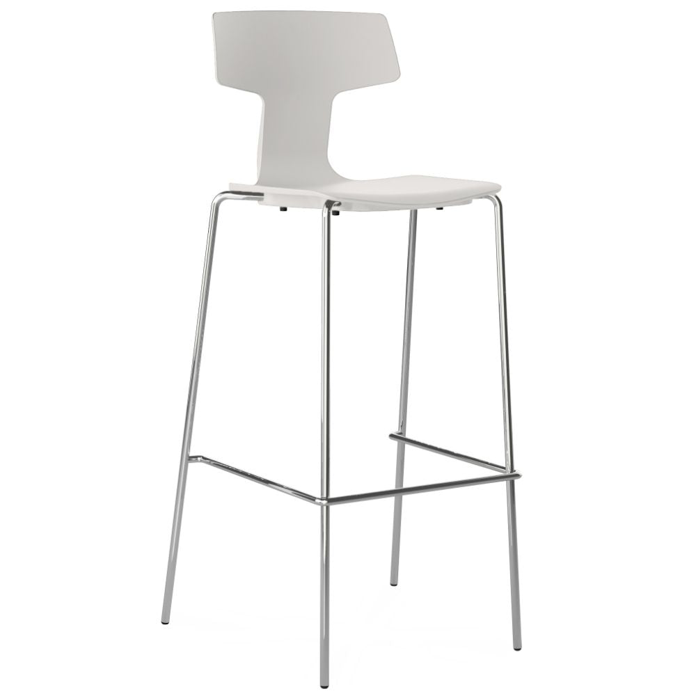 BANCO COLOS SPLIT 3B | Banco para Bar Restaurante Cafetería | 65 cm | Varios Colores | Resistente Rayos UV | Interior + Exterior - SPLIT 3B - Colos - NOGAL BEAT - Bancos