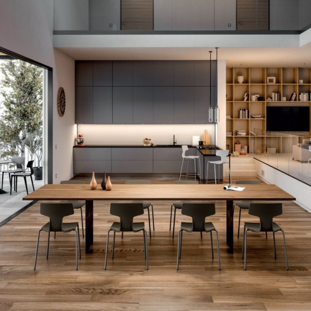 BANCO COLOS SPLIT 3B | Banco para Bar Restaurante Cafetería | 65 cm | Varios Colores | Resistente Rayos UV | Interior + Exterior - SPLIT 3B - Colos - NOGAL BEAT - Bancos