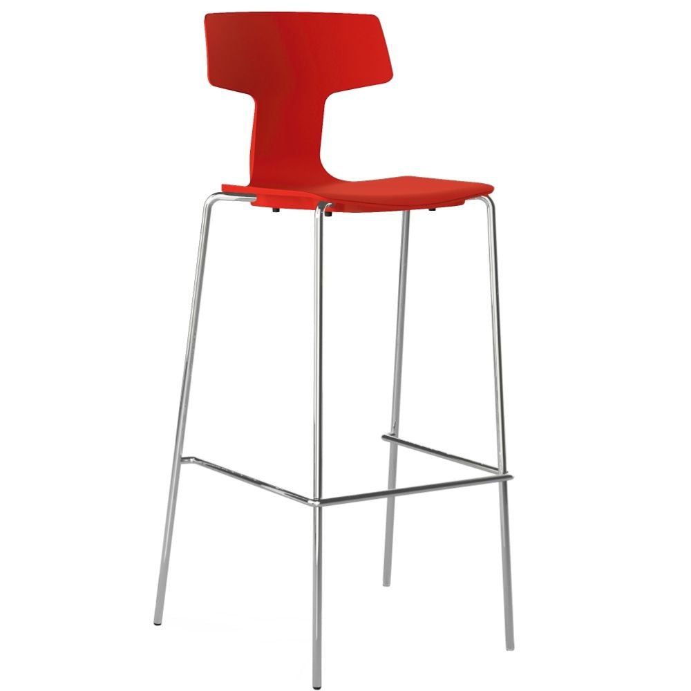 BANCO COLOS SPLIT 3B | Banco para Bar Restaurante Cafetería | 65 cm | Varios Colores | Resistente Rayos UV | Interior + Exterior - SPLIT 3B - Colos - NOGAL BEAT - Bancos