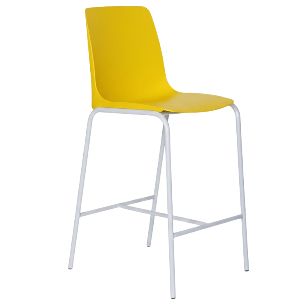 Banco Comercial Para Restaurante - ALBAR PL - 31 - Varios Colores - Asiento y Repaldo En Polipropileno - PL-31 - ALBAR - NOGAL BEAT - Bancos