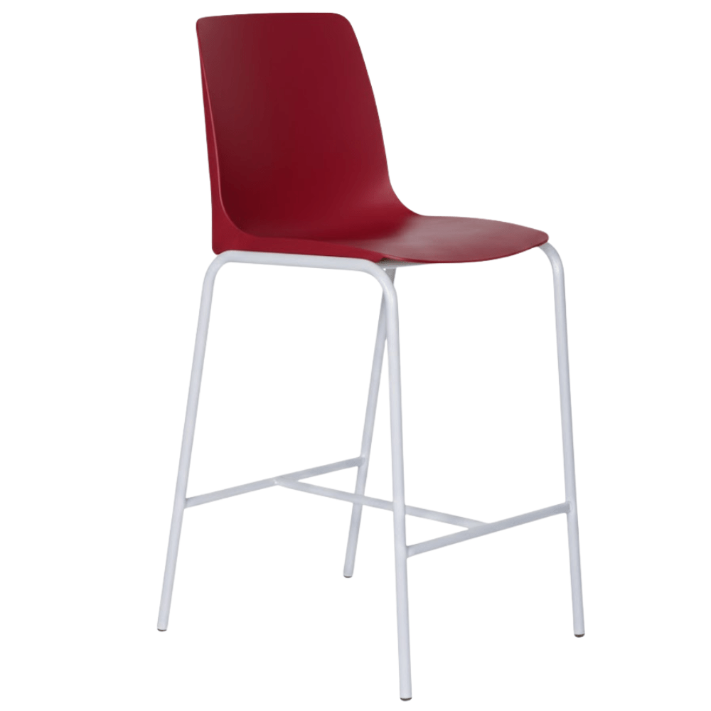 Banco Comercial Para Restaurante - ALBAR PL - 31 - Varios Colores - Asiento y Repaldo En Polipropileno - PL-31 - ALBAR - NOGAL BEAT - Bancos