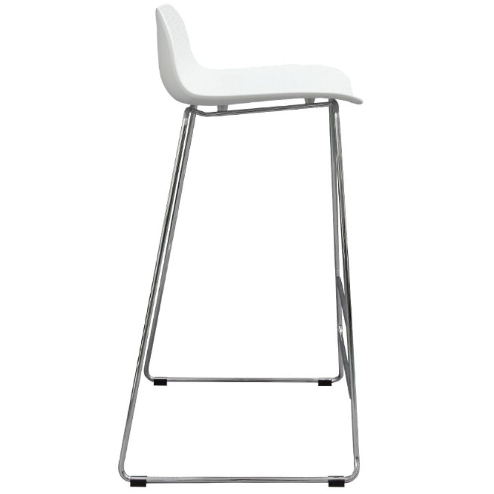 Banco Comercial Para Restaurante - TECHNO BANCO STEEL - Varios Colores - Metal - BANCO STEEL Blanco - Techno - NOGAL BEAT - 