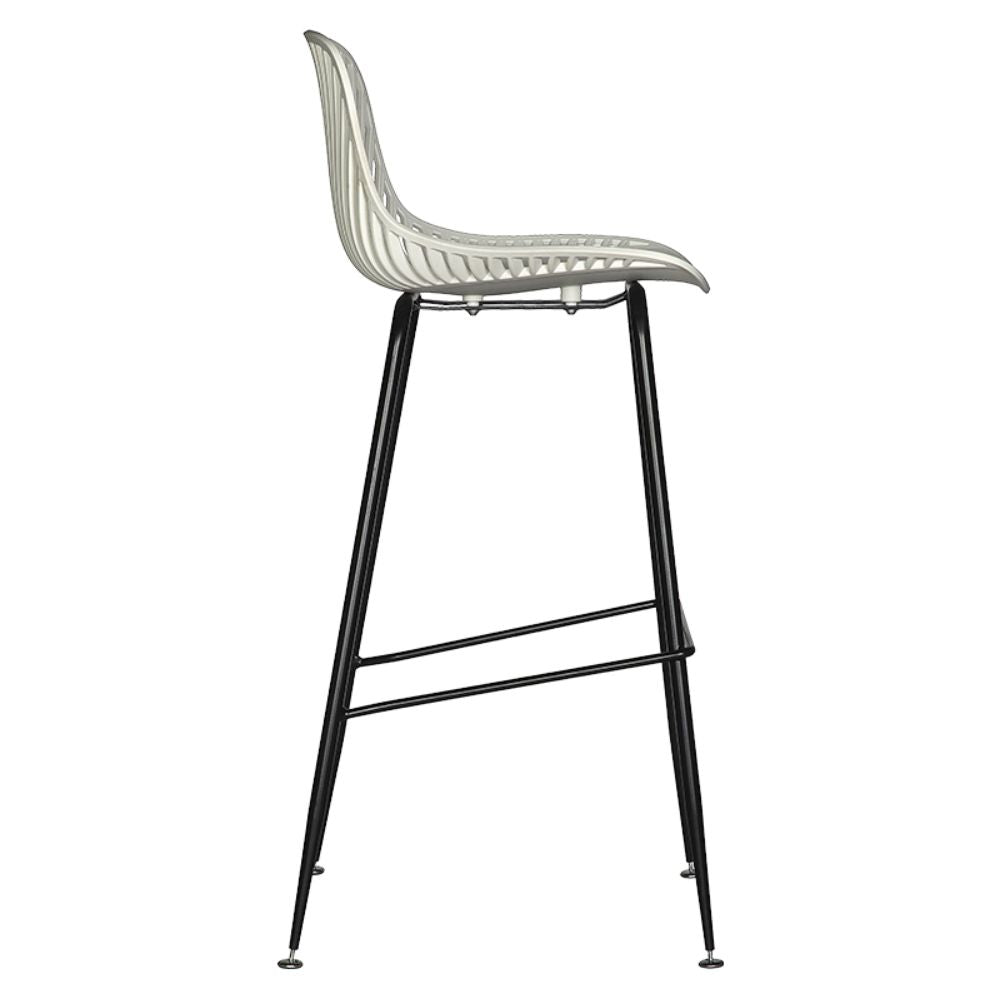 BANCO NOGAL BEAT ALBAR PL - 70 | Banco | Respaldo Asiento Polipropileno | Protección UV | Estructura Metal | Base Negro | Regatón Nivelador | Exterior - PL - 70 - ALBAR - NOGAL BEAT - Bancos