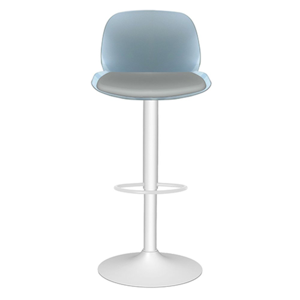 BANCO OFFIHO KOLN OHV-7216P | Banco Moderno Estilo Minimalista | Altura Ajustable | Base Plato | Asiento Soft Revolving Leather | Interior - OHV-7216P - OFFIHO - NOGAL BEAT -