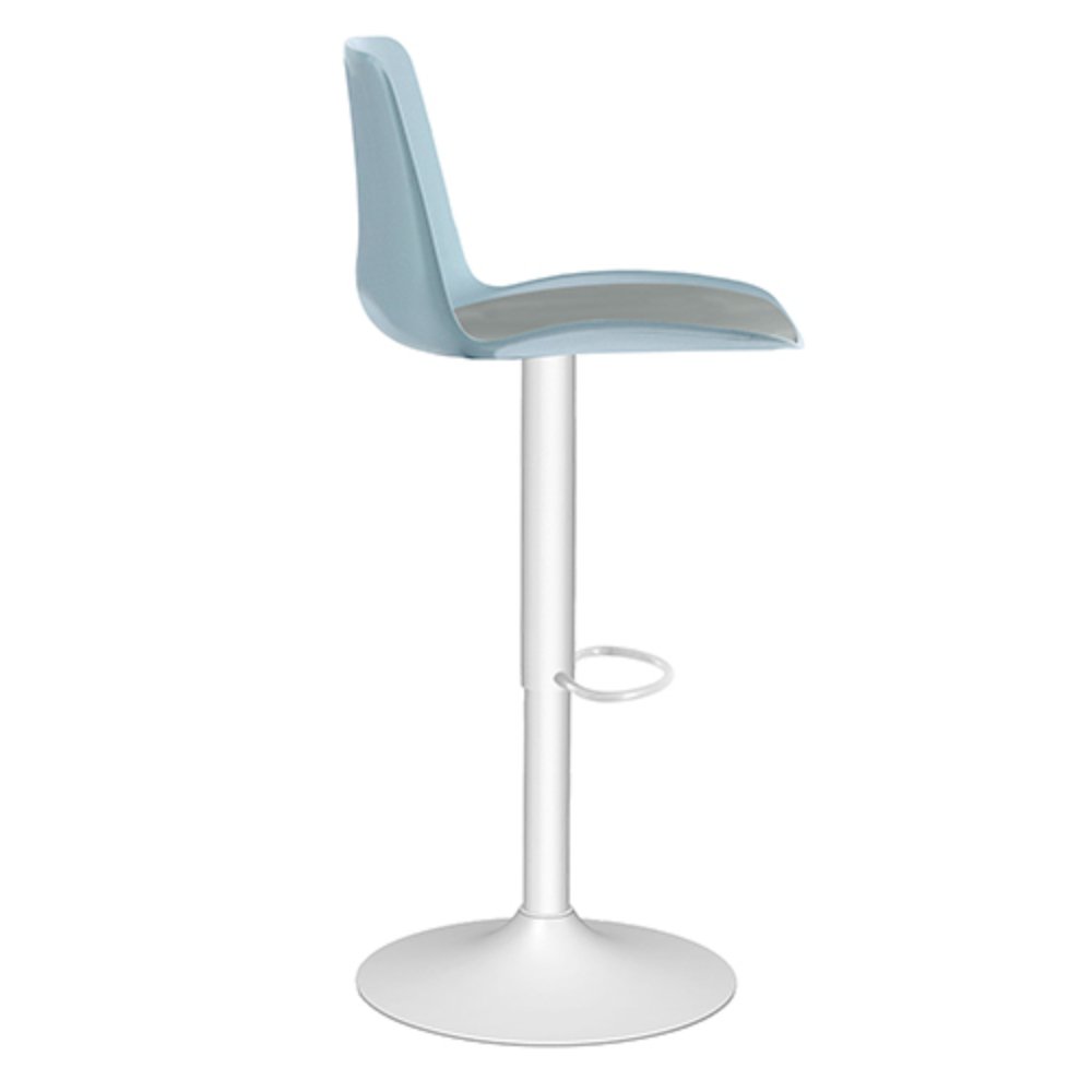 BANCO OFFIHO KOLN OHV-7216P | Banco Moderno Estilo Minimalista | Altura Ajustable | Base Plato | Asiento Soft Revolving Leather | Interior - OHV-7216P - OFFIHO - NOGAL BEAT -