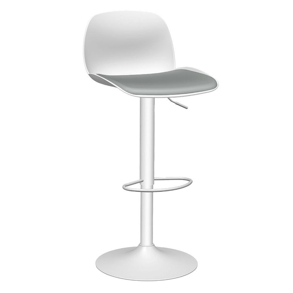 BANCO OFFIHO KOLN OHV-7216P | Banco Moderno Estilo Minimalista | Altura Ajustable | Base Plato | Asiento Soft Revolving Leather | Interior - OHV-7216P - OFFIHO - NOGAL BEAT -