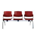 LABENZE ARETA | Banca Lugar Público Sala de Espera Aeropuerto Hospital | 2 3 4 Piezas Bases Laterales Asiento Tubular Pintado | Varios Colores | Polipropileno | Patas Acero Pintado o Cromado Pintado | Interior | Dos Tres Cuatro Piezas Asiento Respaldo Polipropileno Bases Laterales Asiento Tubular Acero Pintado Cromado Travesaño PTR Pintado Interior Comercial