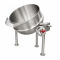 Marmita Madipsa M320VV de volteo a vapor, 320 litros, acero inoxidable 304, para cocina industrial con línea de vapor en hospitales y comedores