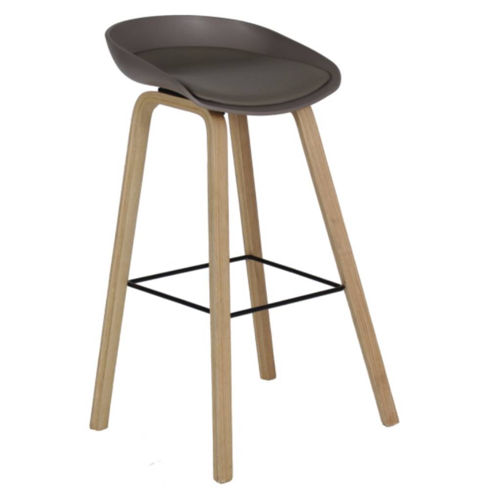 Nogal Beat Banco Stella Bar 75 cm para Barra - BANCO STELLA - MDO - NOGAL BEAT - Bancos