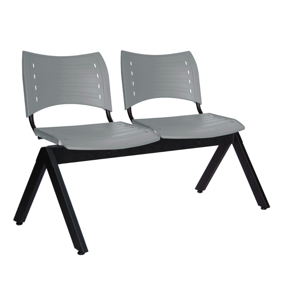 Offiho Banca Innova Ohr-2700-2P Visita Polipropileno Base Acero Uso Interior - OHR-2700-2P - OFFIHO - NOGAL BEAT - Banca