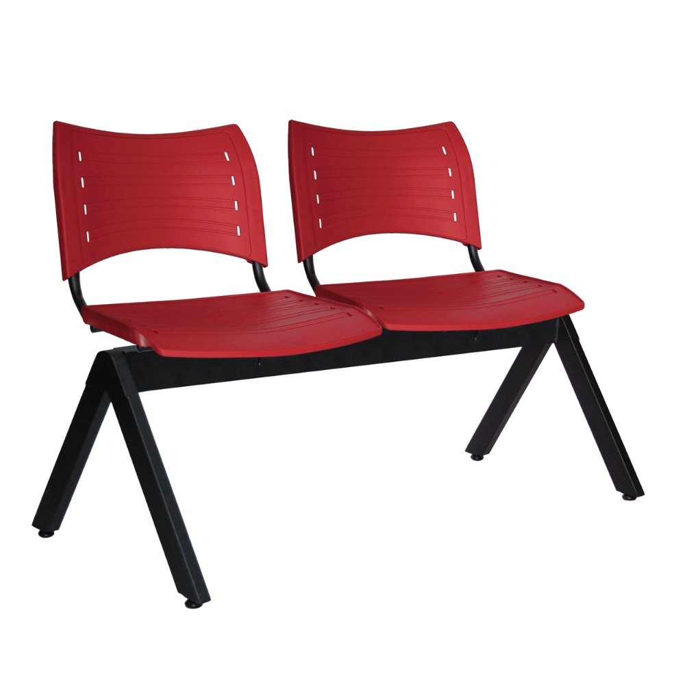 Offiho Banca Innova Ohr-2700-2P Visita Polipropileno Base Acero Uso Interior - OFFIHO - NOGAL BEAT - Banca