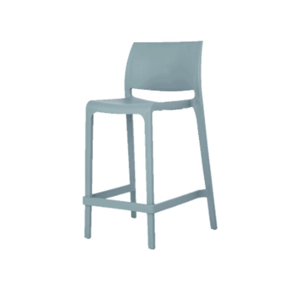 BANCO OFFIHO Sensilla OHV-7211C | Banco Cocina Terraza | Resistente Rayos UV | Polipropileno | Interior + Exterior Resistente Intemperie Rayos UV Ambiente Salino Bar Cafeteria Colorido s Aire Libre Plastico Restaurante