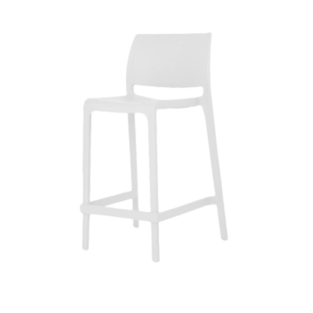 BANCO OFFIHO Sensilla OHV-7211C | Banco Cocina Terraza | Resistente Rayos UV | Polipropileno | Interior + Exterior Resistente Intemperie Rayos UV Ambiente Salino Bar Cafeteria Colorido s Aire Libre Plastico Restaurante