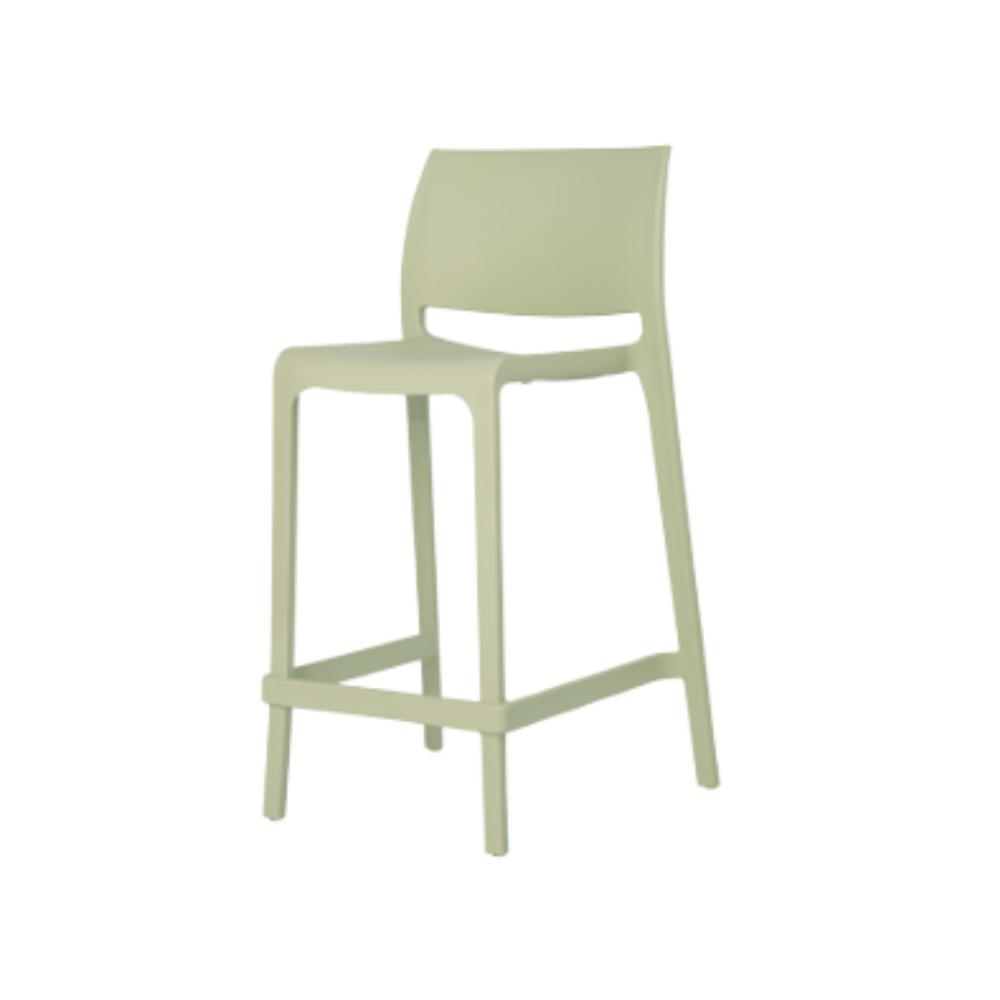 BANCO OFFIHO Sensilla OHV-7211C | Banco Cocina Terraza | Resistente Rayos UV | Polipropileno | Interior + Exterior Resistente Intemperie Rayos UV Ambiente Salino Bar Cafeteria Colorido s Aire Libre Plastico Restaurante