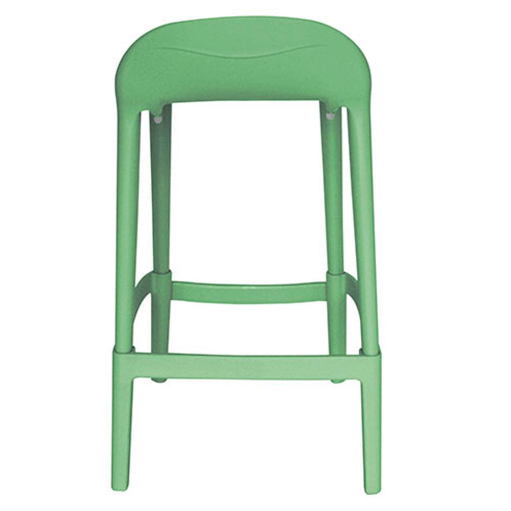 BANCO OFFIHO JOYOUS OHV-82 | Banco Diseño Ergonómico Barra Desayunador | Sin Brazos | Polipropileno | Interior | Resistente Intemperie Rayos UV Ambiente Salino Restaurante Bar Cafetería Colorido s Plástico Terraza