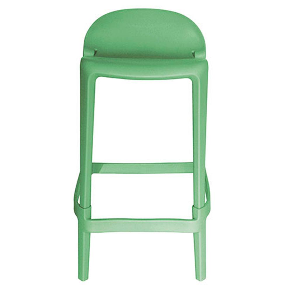 BANCO OFFIHO JOYOUS OHV-82 | Banco Diseño Ergonómico Barra Desayunador | Sin Brazos | Polipropileno | Interior | Resistente Intemperie Rayos UV Ambiente Salino Restaurante Bar Cafetería Colorido s Plástico Terraza