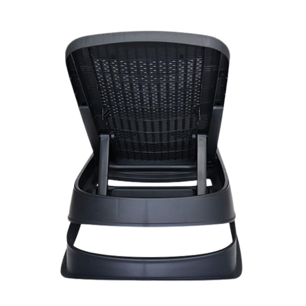 CAMASTRO OFFIHO HAWAII OHV-7031 | Camastro Hotel Playa | Resistente Rayos UV| Polipropileno | Interior + Exterior | Jardín Terraza Casa Hotel Playa Aire Libre Material Ecológico Imitación Mimbre