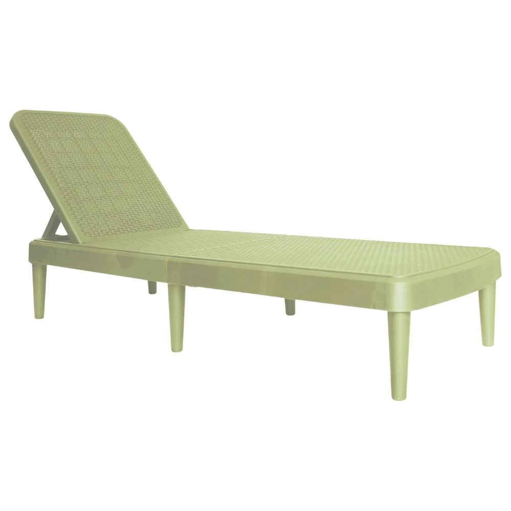 CAMASTRO OFFIHO TAHITI OHV-7030 | Camastro para Playas Hoteles Albercas | Resistente Rayos UV Ambiente Salino | Imitación Mimbre Polipropileno | Interior + Exterior| Terrazas Jardín Casa Verano Diseño Interior Interiorismo Piscina Hostal Loft