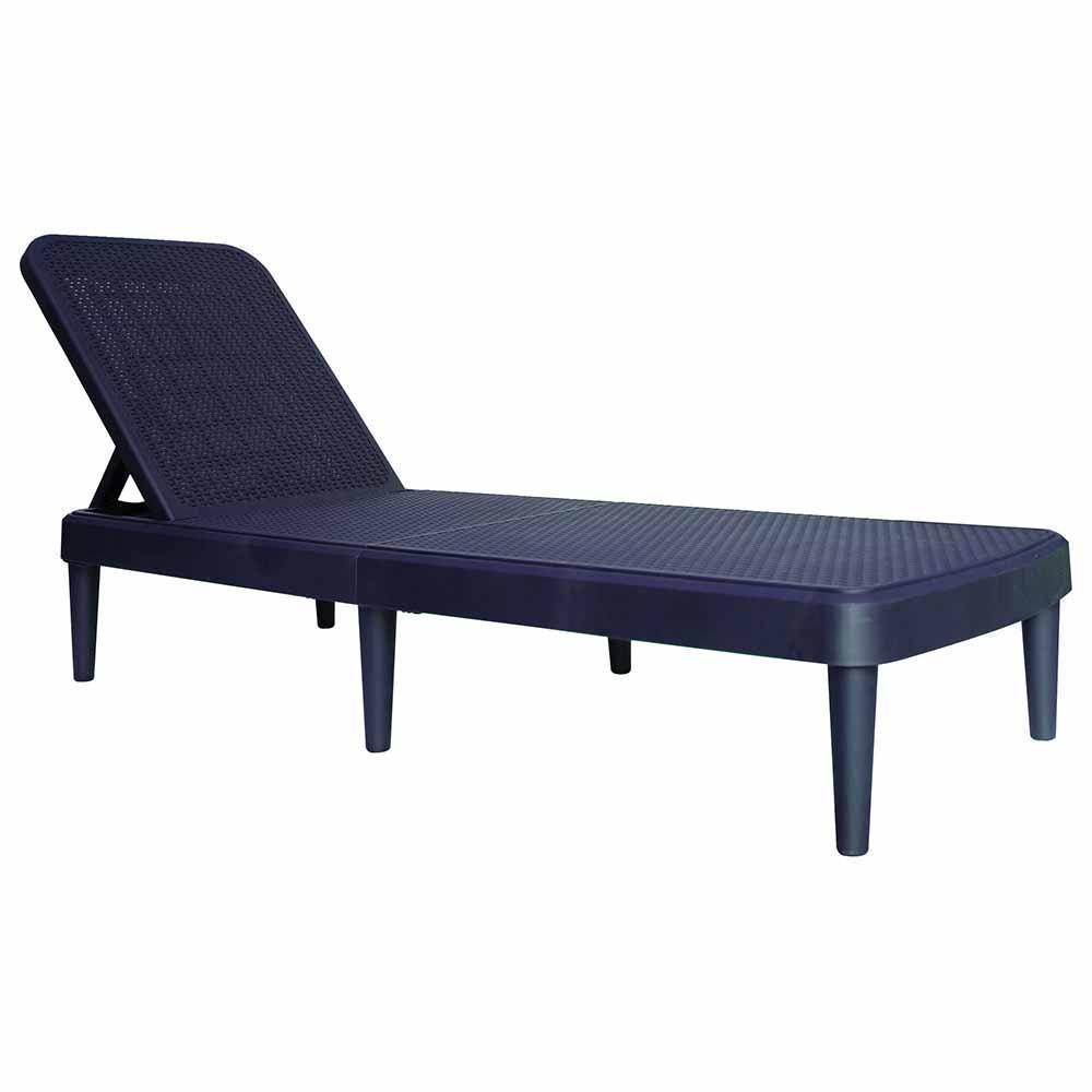 CAMASTRO OFFIHO TAHITI OHV-7030 | Camastro para Playas Hoteles Albercas | Resistente Rayos UV Ambiente Salino | Imitación Mimbre Polipropileno | Interior + Exterior| Terrazas Jardín Casa Verano Diseño Interior Interiorismo Piscina Hostal Loft