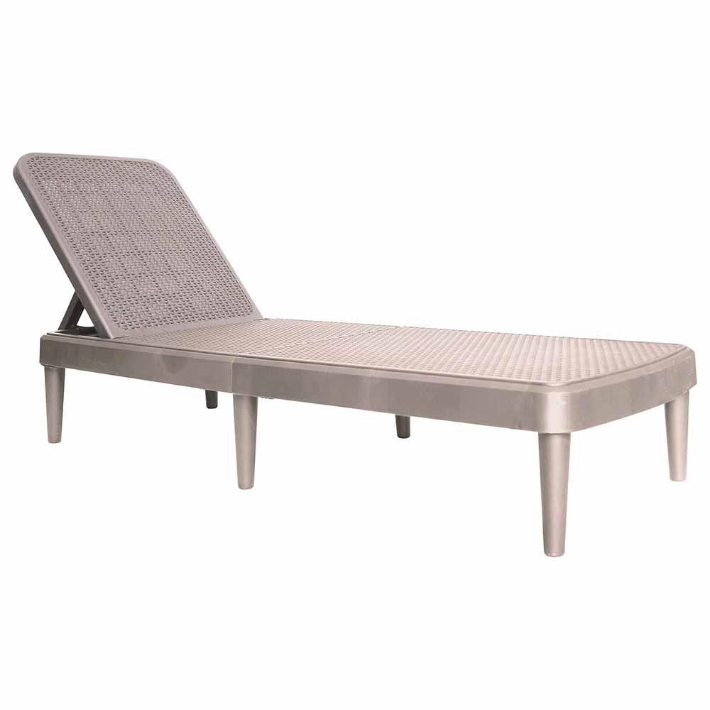 CAMASTRO OFFIHO TAHITI OHV-7030 | Camastro para Playas Hoteles Albercas | Resistente Rayos UV Ambiente Salino | Imitación Mimbre Polipropileno | Interior + Exterior| Terrazas Jardín Casa Verano Diseño Interior Interiorismo Piscina Hostal Loft