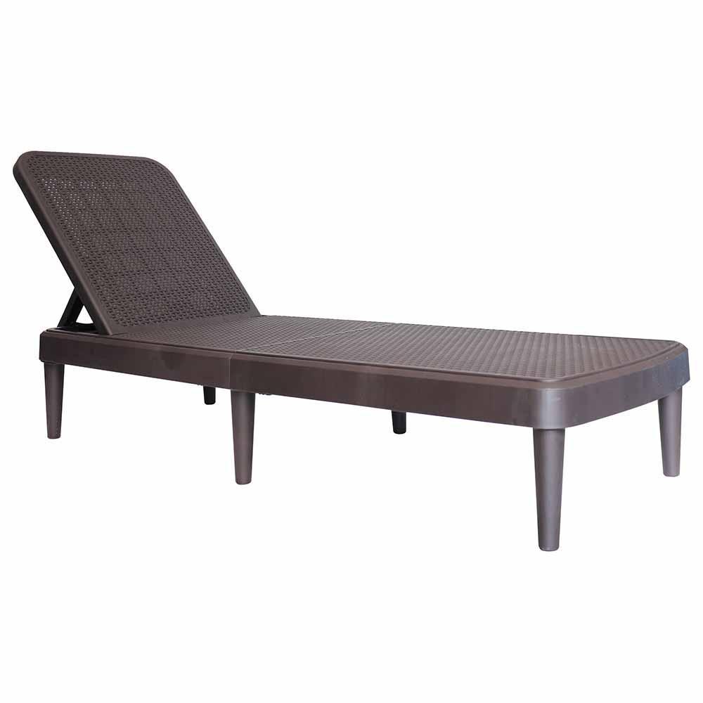 CAMASTRO OFFIHO TAHITI OHV-7030 | Camastro para Playas Hoteles Albercas | Resistente Rayos UV Ambiente Salino | Imitación Mimbre Polipropileno | Interior + Exterior| Terrazas Jardín Casa Verano Diseño Interior Interiorismo Piscina Hostal Loft