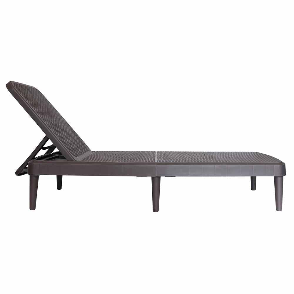 CAMASTRO OFFIHO TAHITI OHV-7030 | Camastro para Playas Hoteles Albercas | Resistente Rayos UV Ambiente Salino | Imitación Mimbre Polipropileno | Interior + Exterior| Terrazas Jardín Casa Verano Diseño Interior Interiorismo Piscina Hostal Loft